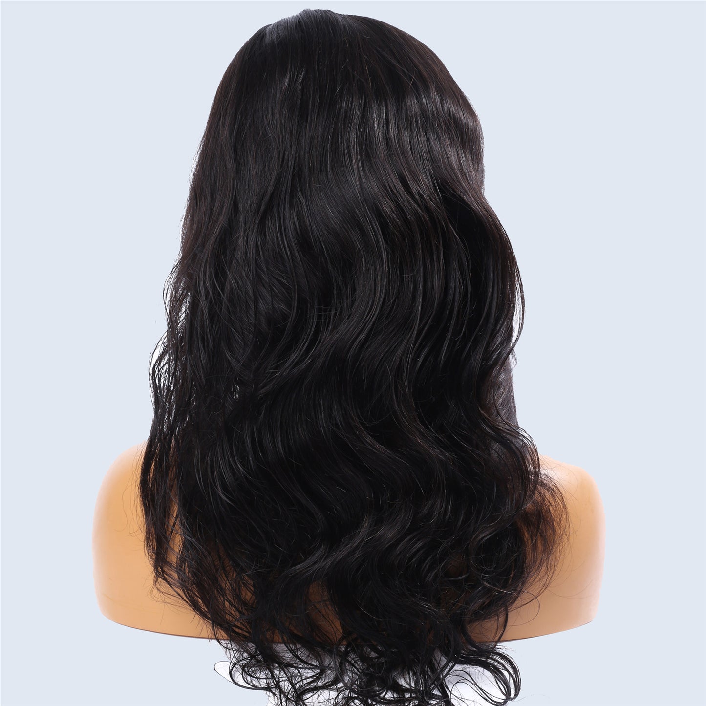 Real Hair Full Lace Wig Black Color