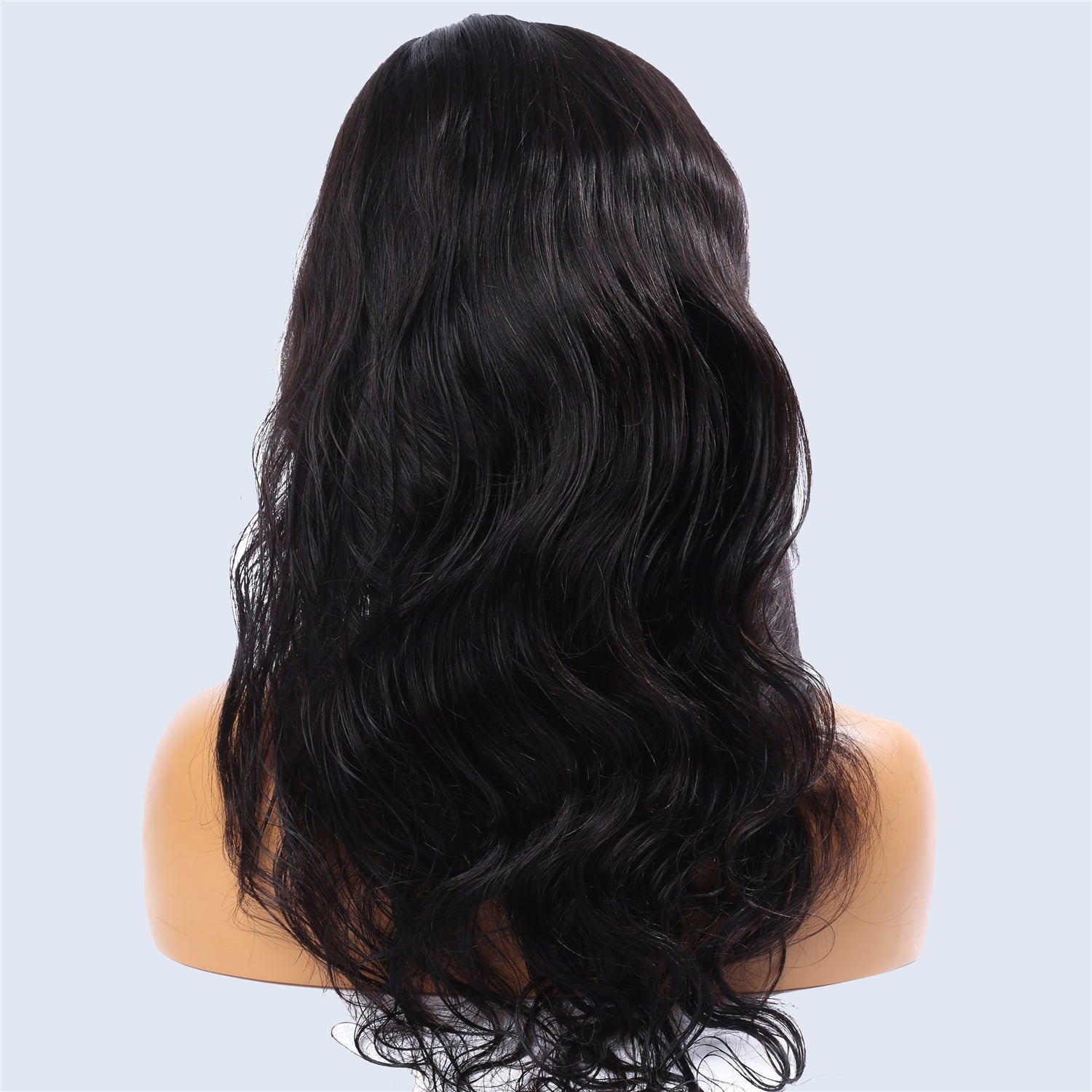 Real Hair Full Lace Wig Black Color