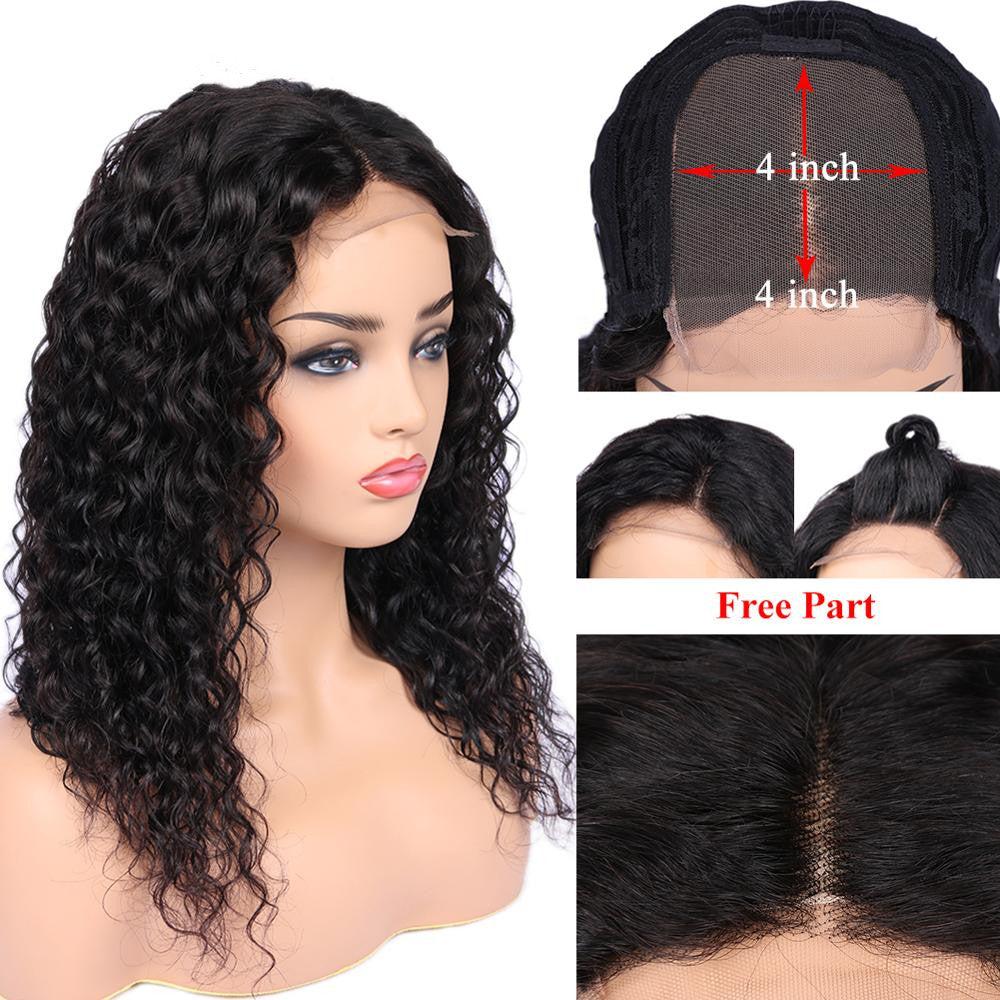 4*4 Lace Closure Wig Real Human Hair