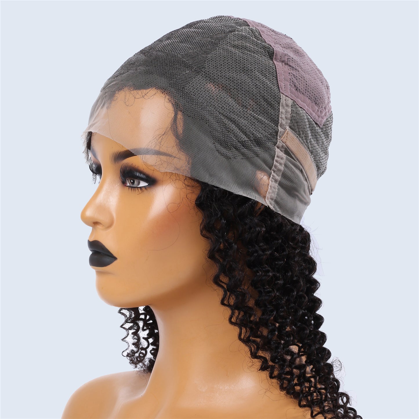 Real Human Hair Full Lace Wig Curly Style