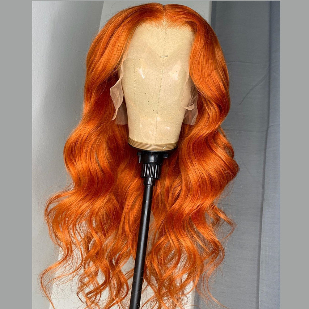 Ginger Color Real Hair Lace Wigs