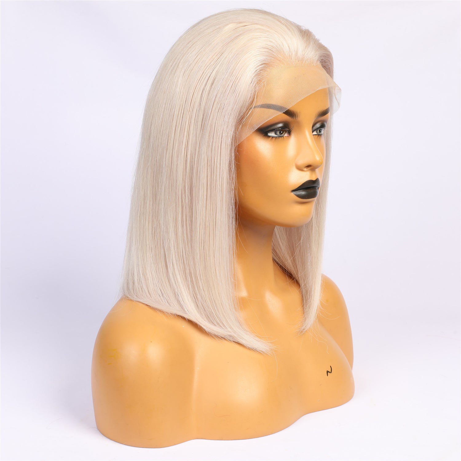 Real Human Hair Sliver Bob Wigs