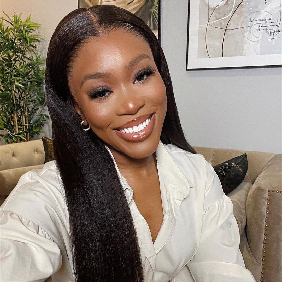 Real Hair Wigs Kinky Straight Style