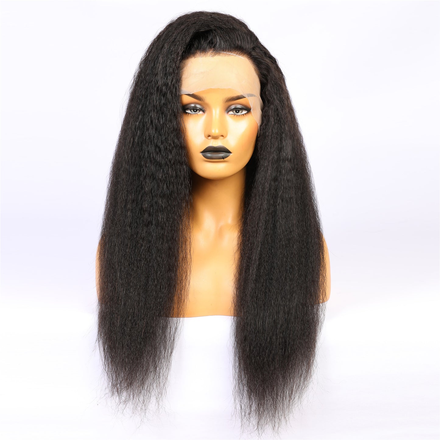 Real Hair Wigs Kinky Straight Style