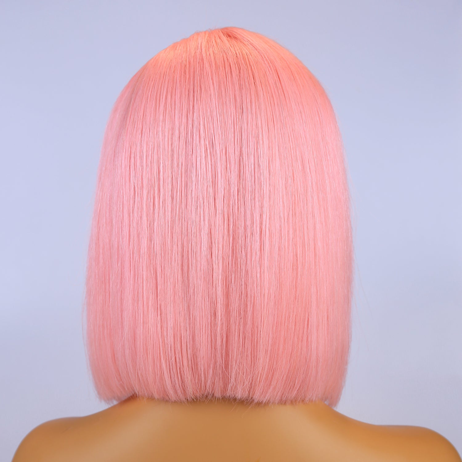 Real Human Hair Pink Bob Wigs