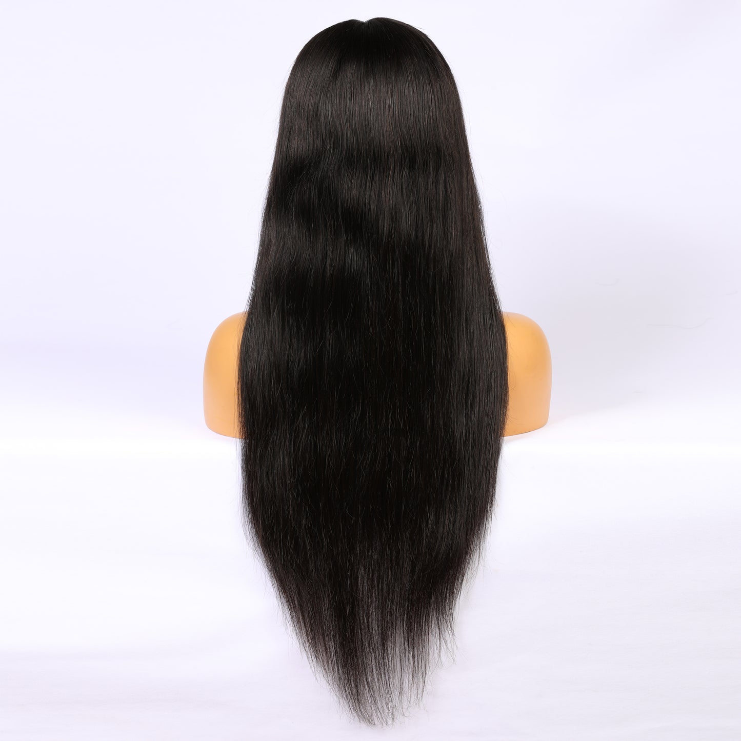 Real Human Hair Wigs Black Color