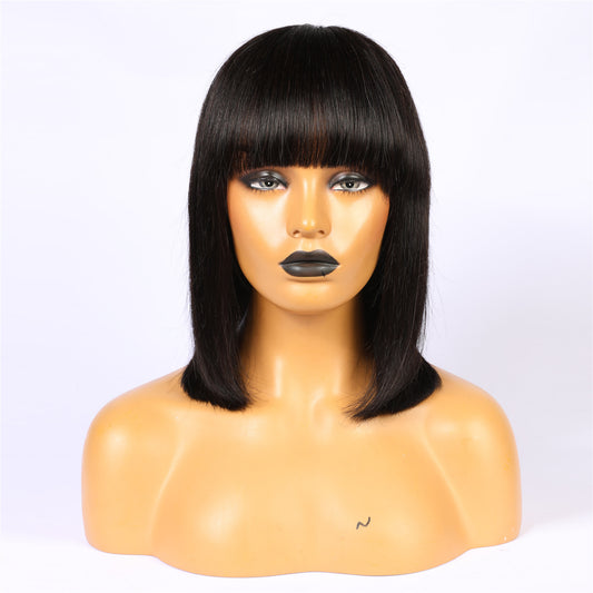 Straight Bob Wigs With Bangs