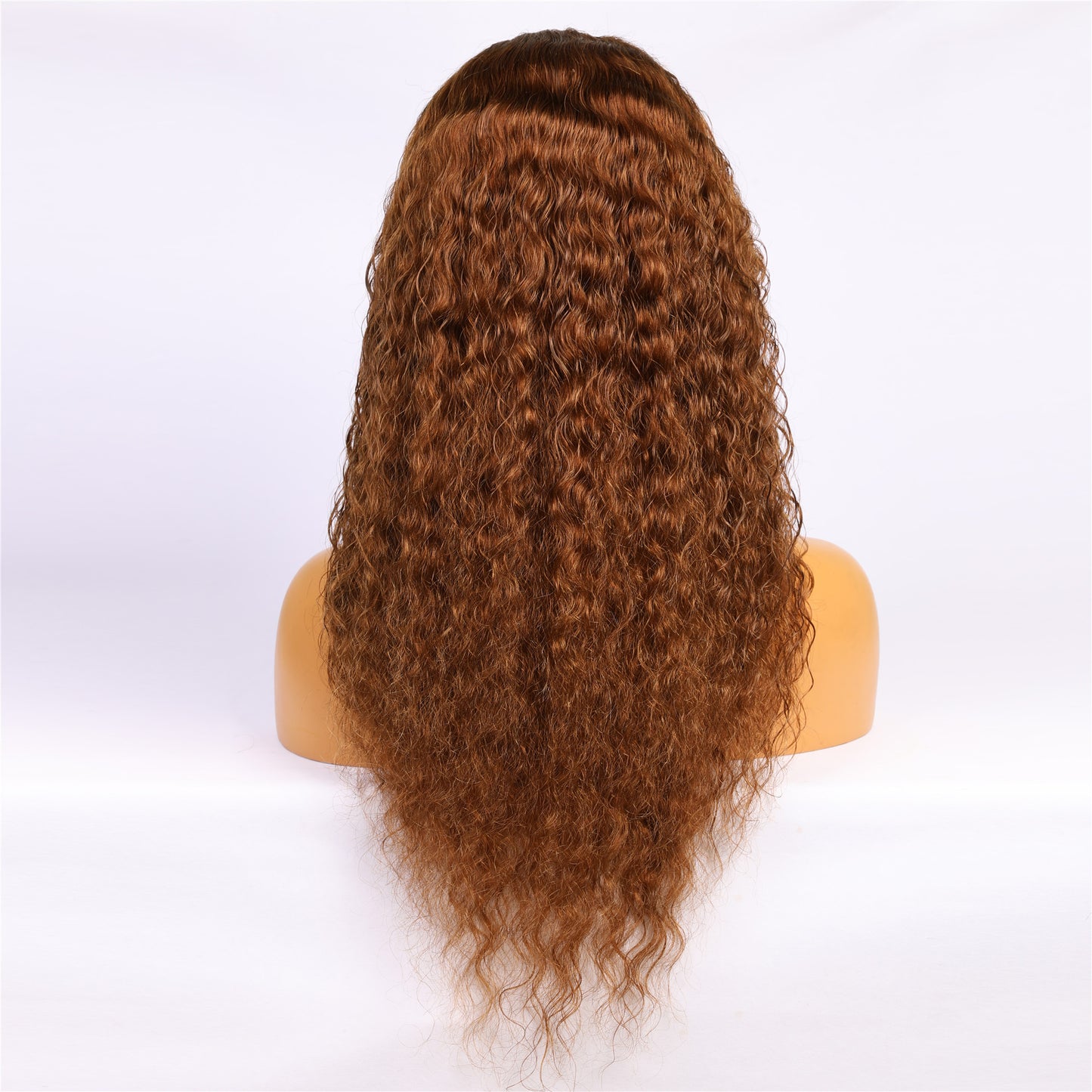 Real Human Hair Brown Deep Wave Lace Wig