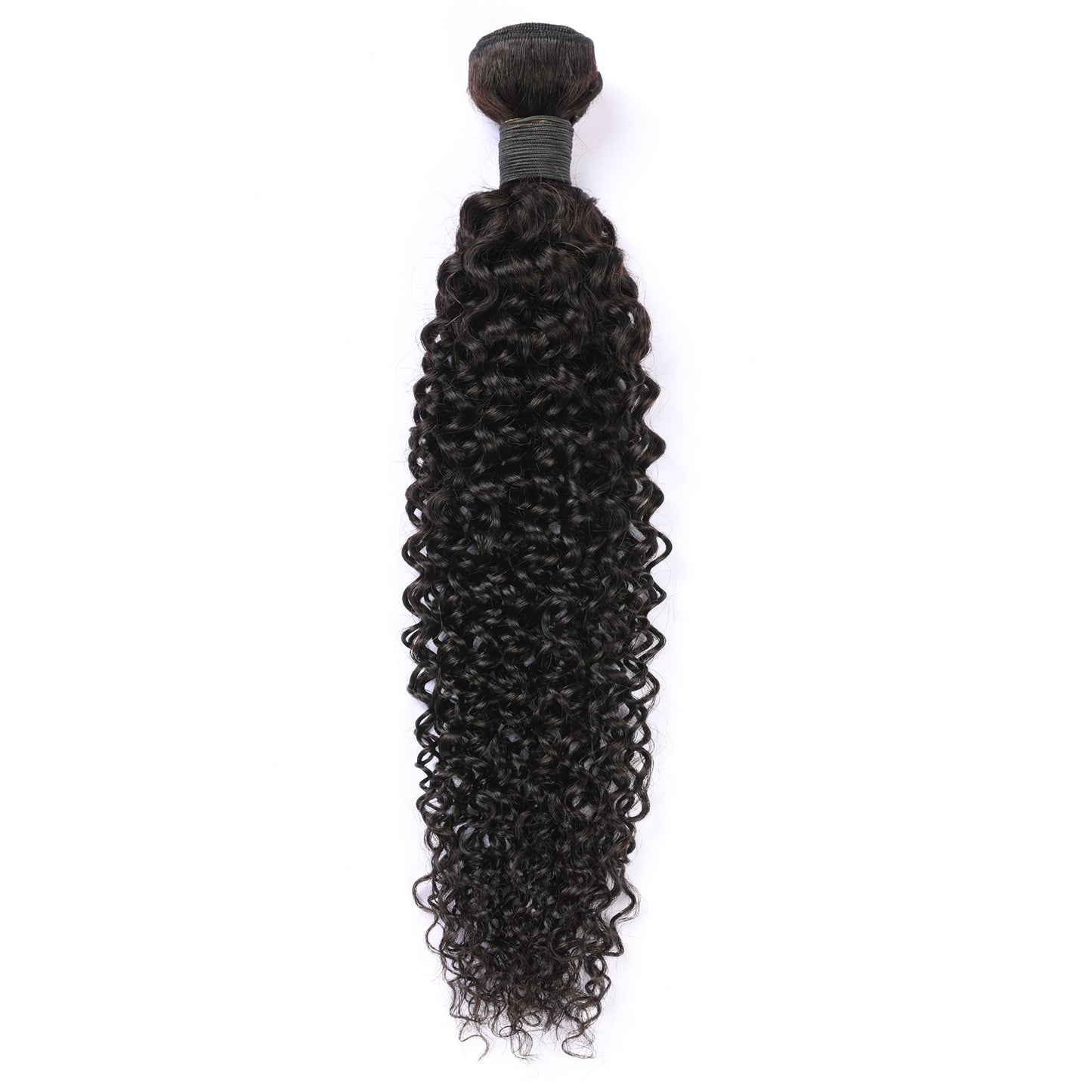 Real Human Hair Bundles Black Color Curly Style