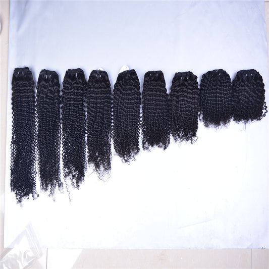 Real Human Hair Weaves Kinky Curly