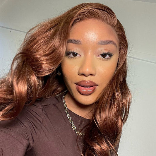 Brazilian Hair Brown Color Lace Front Wig