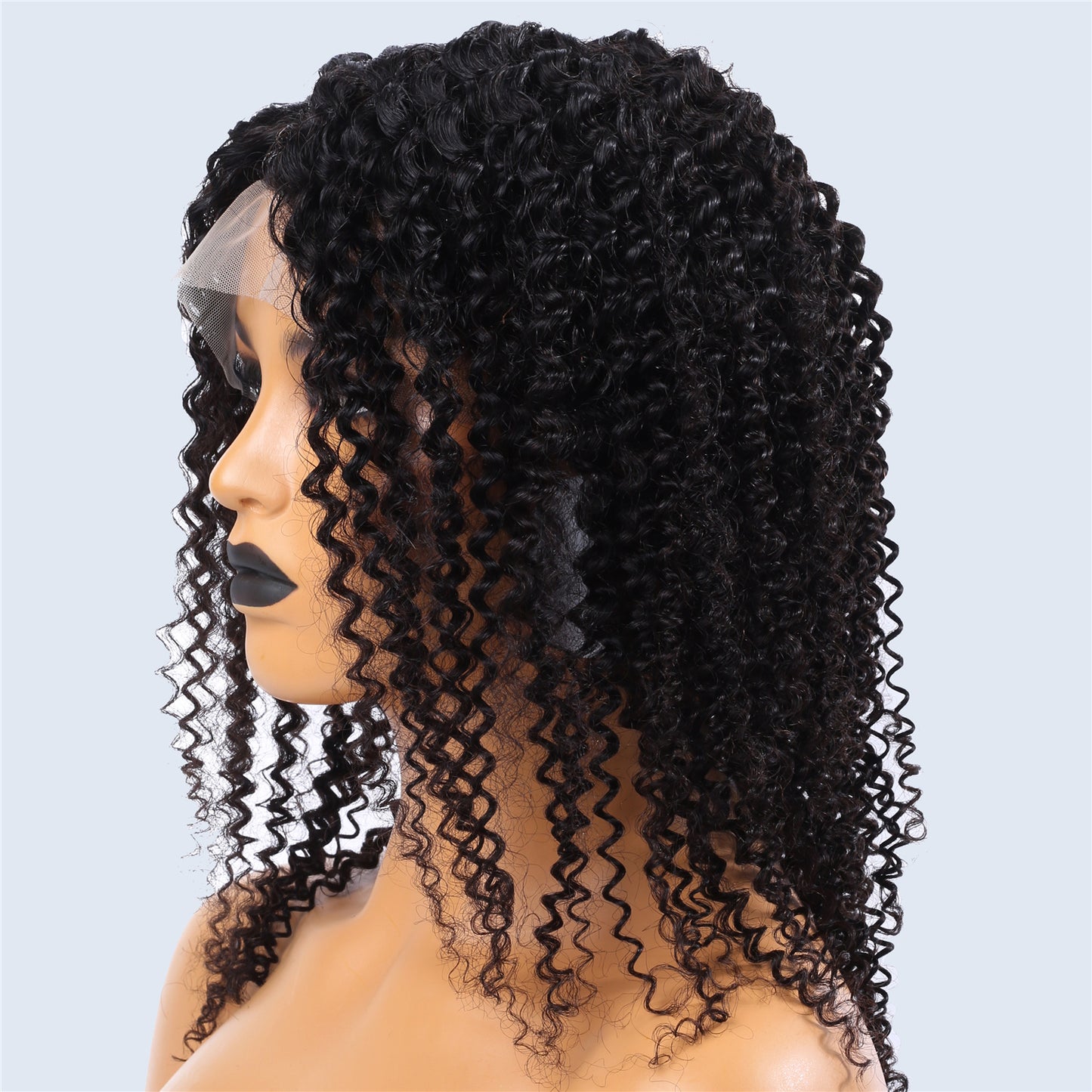 Real Human Hair Full Lace Wig Curly Style