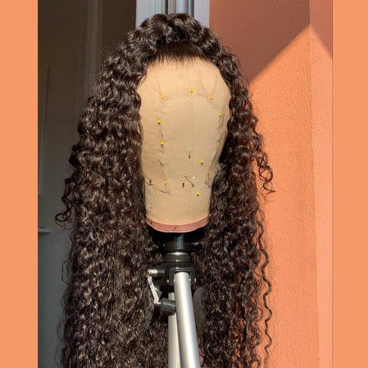 Real Hair Lace Wigs Deep Wave Style