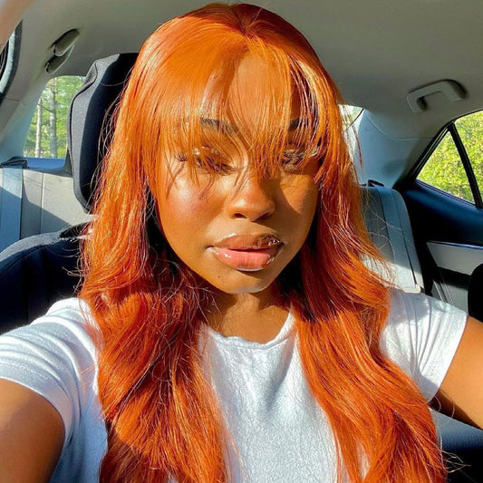 Ginger Color Real Human Hair Wig