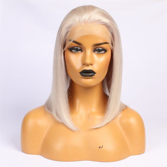Real Human Hair Sliver Bob Wigs