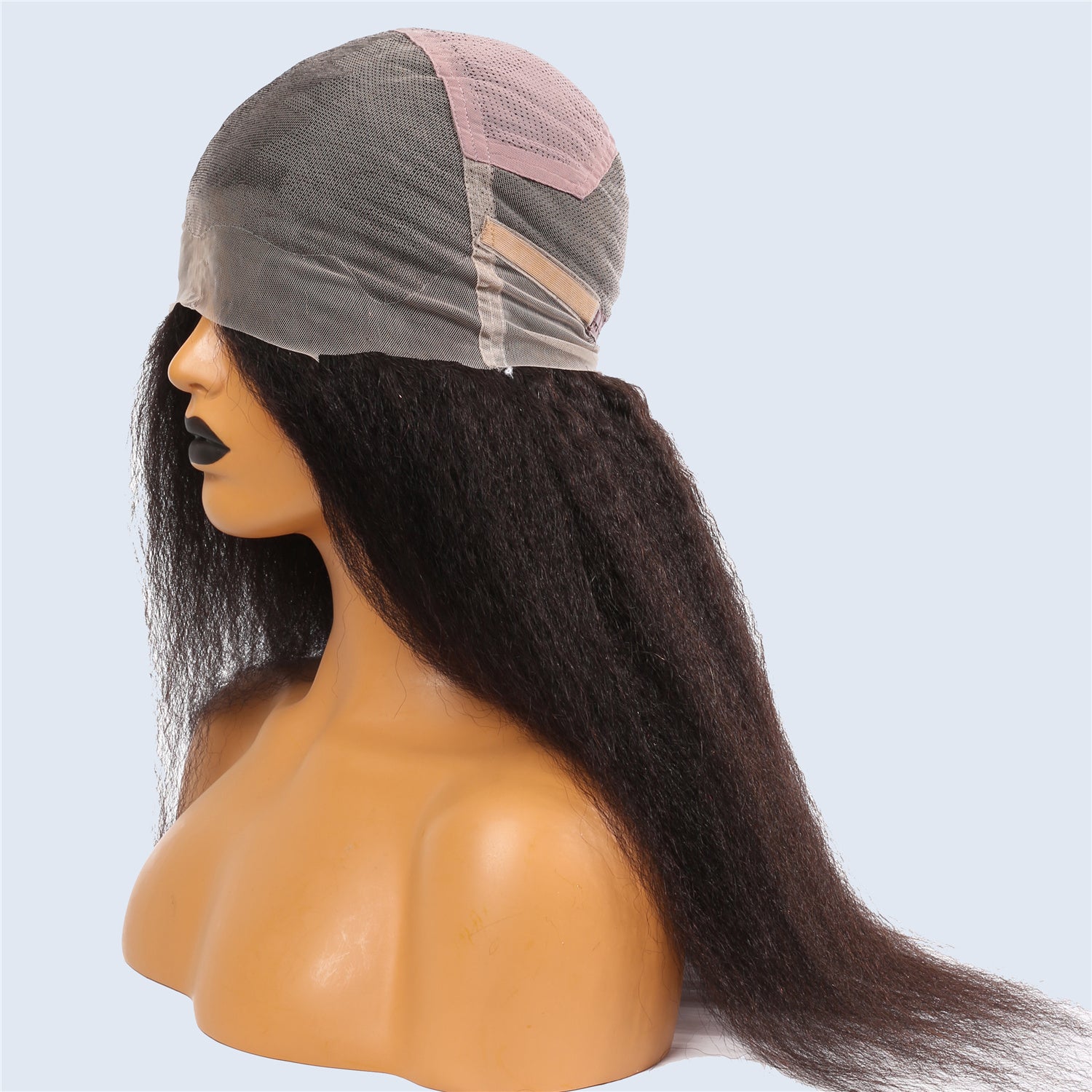 Full Lace Wig Real Human Hair Kinky Style