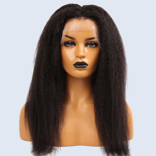 Full Lace Wig Real Human Hair Kinky Style