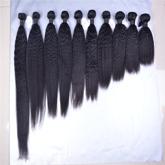 Kinky Style Real Human Hair Weaves