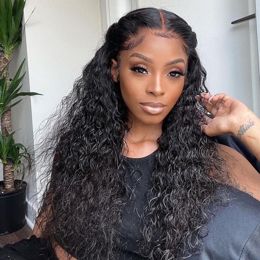 Real Hair Lace Wigs Deep Wave Style