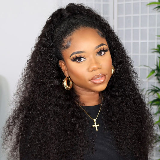 Real Human Hair Lace Wigs Kinky Curl